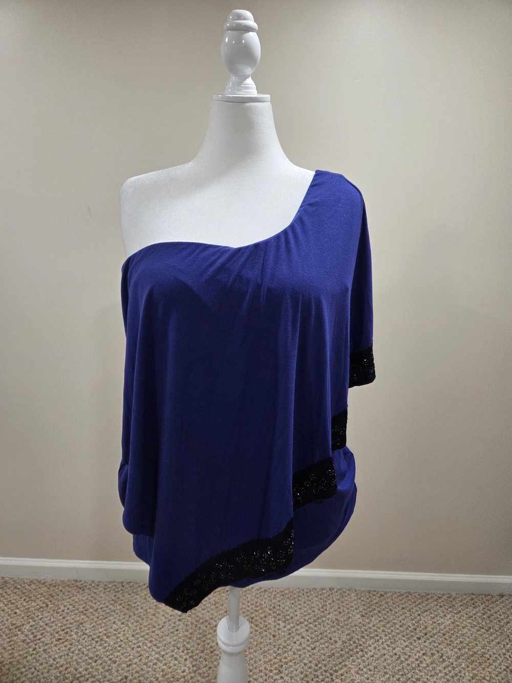 torrid Royal Blue Top with Black Label Detail